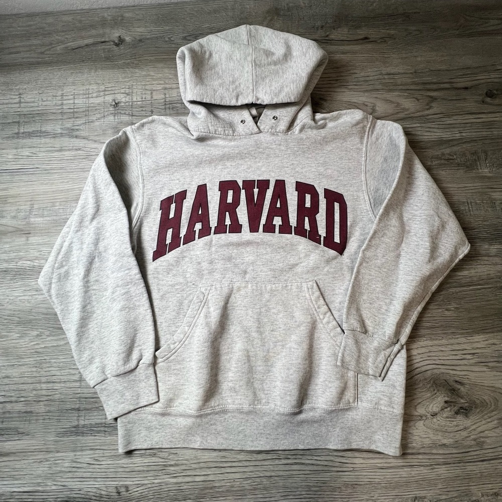 Best Harvard Hoodie Mens Medium Gray Collegiate Ivy League Fleece Sweatshirt